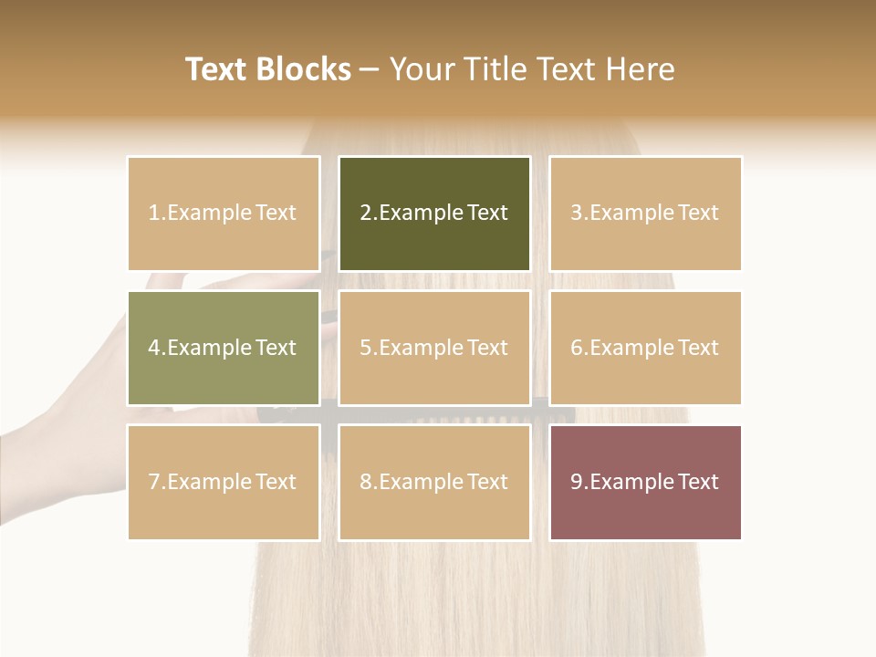 Background Long Hair PowerPoint Template