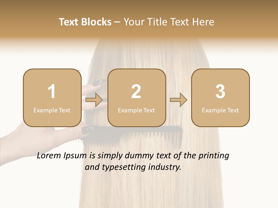 Background Long Hair PowerPoint Template