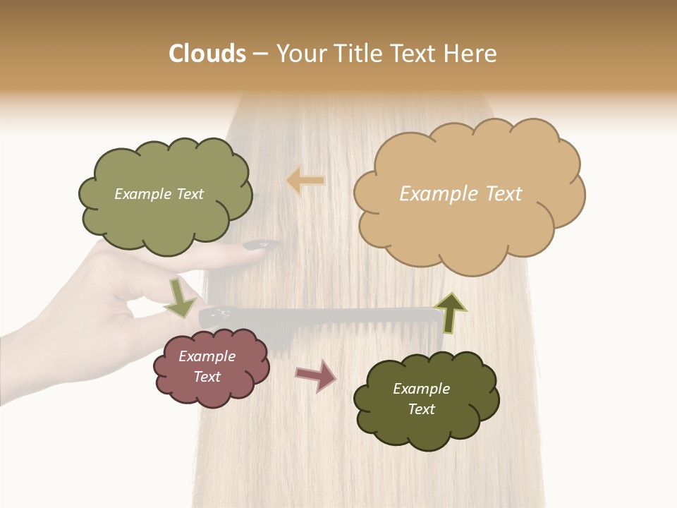 Background Long Hair PowerPoint Template