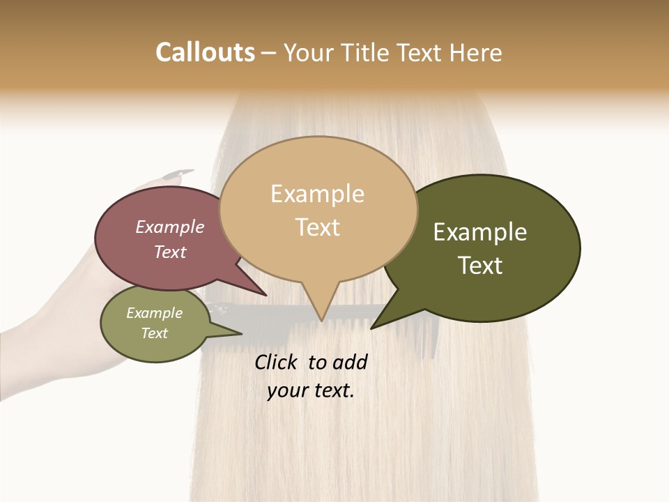 Background Long Hair PowerPoint Template