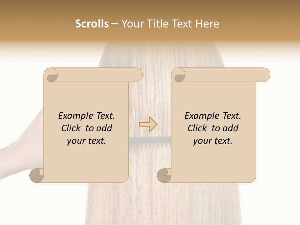 Background Long Hair PowerPoint Template