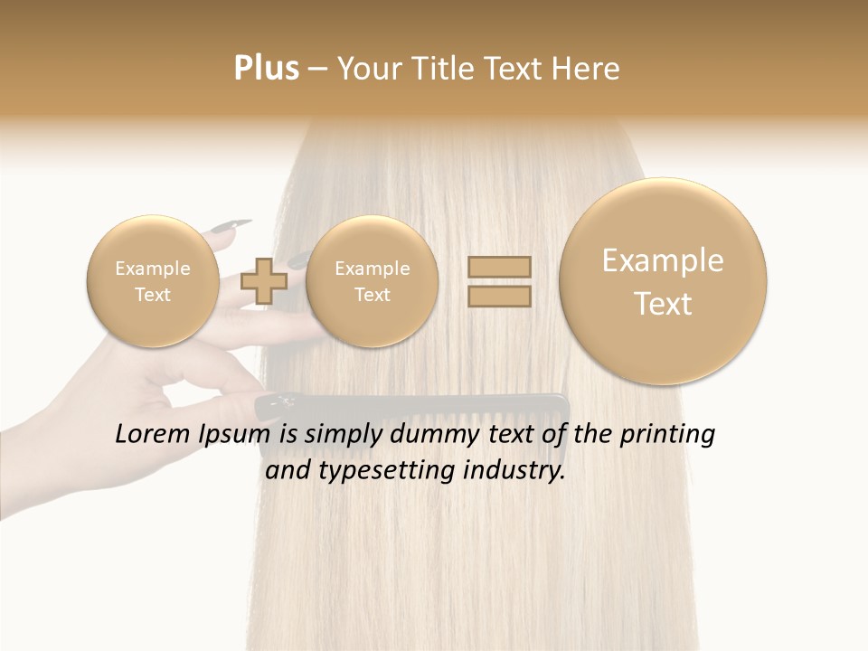 Background Long Hair PowerPoint Template