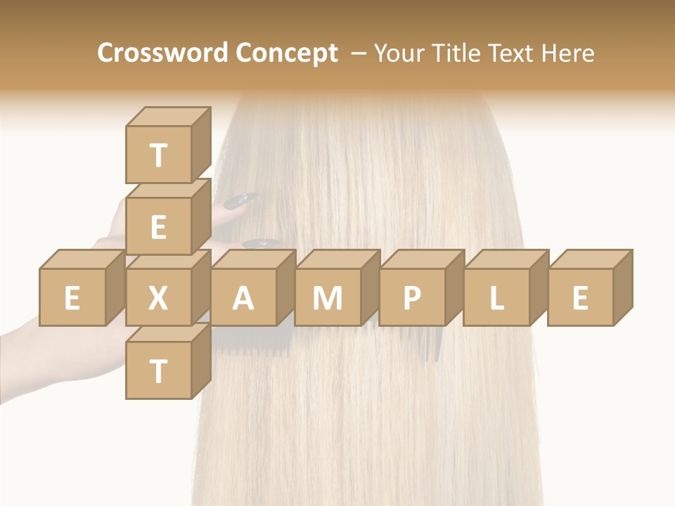 Background Long Hair PowerPoint Template