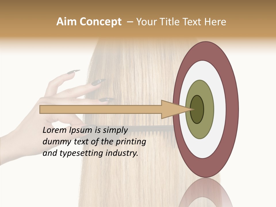 Background Long Hair PowerPoint Template