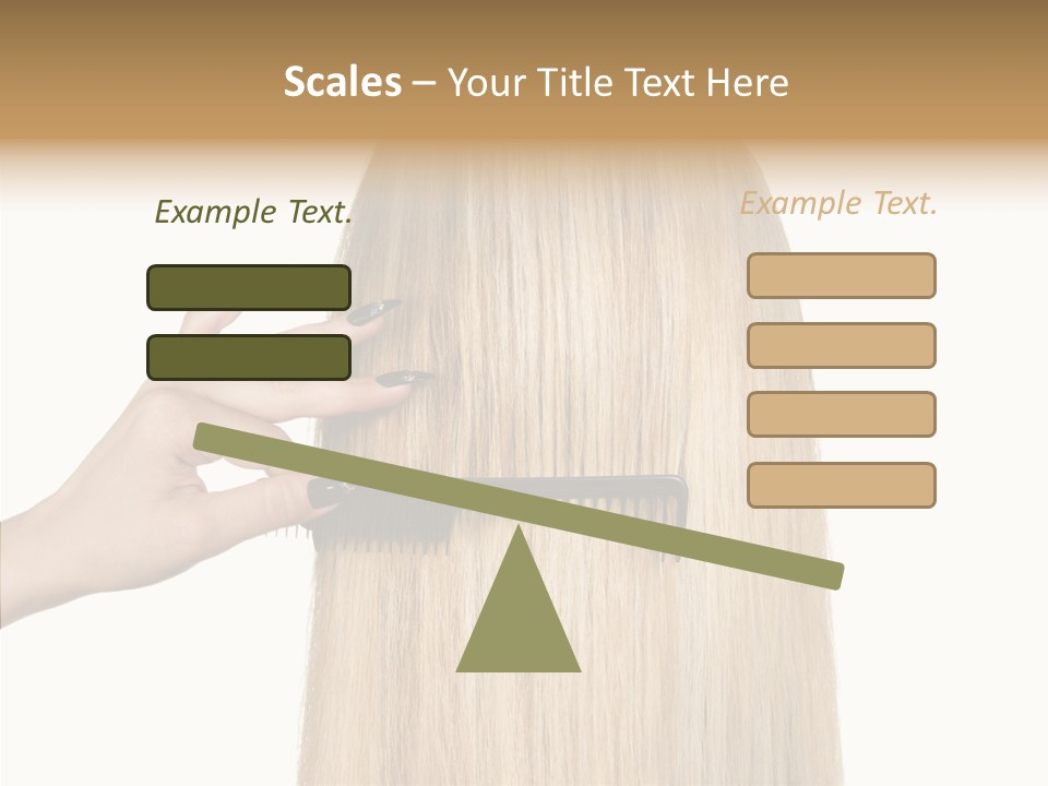 Background Long Hair PowerPoint Template