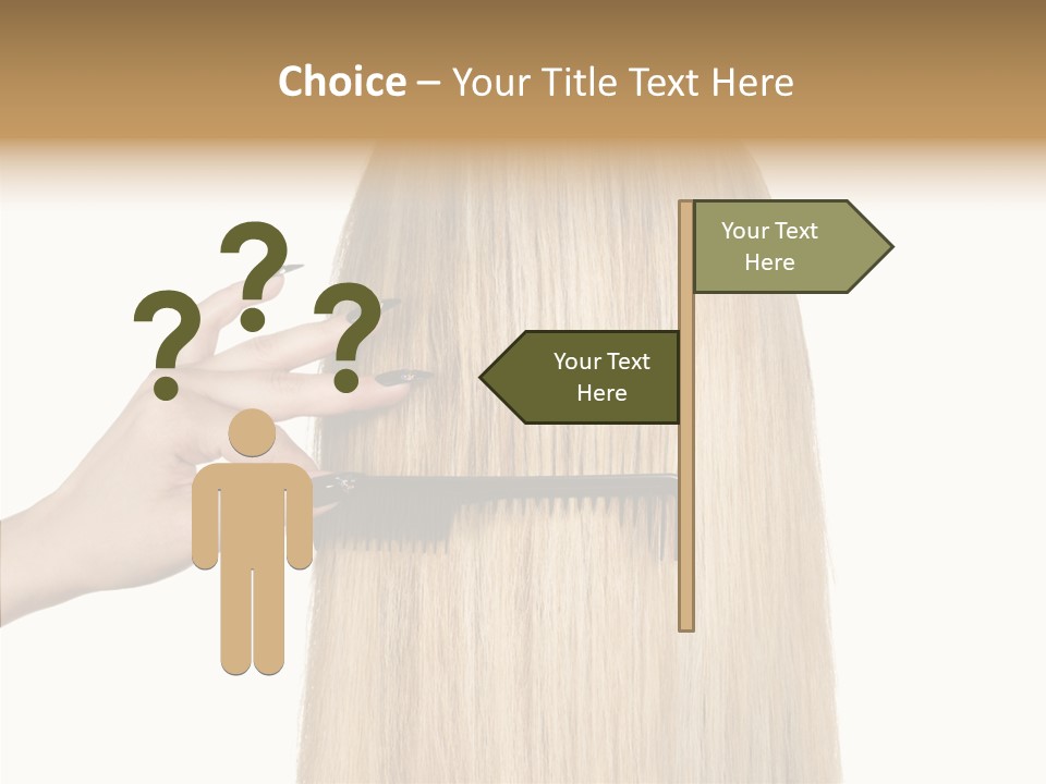 Background Long Hair PowerPoint Template