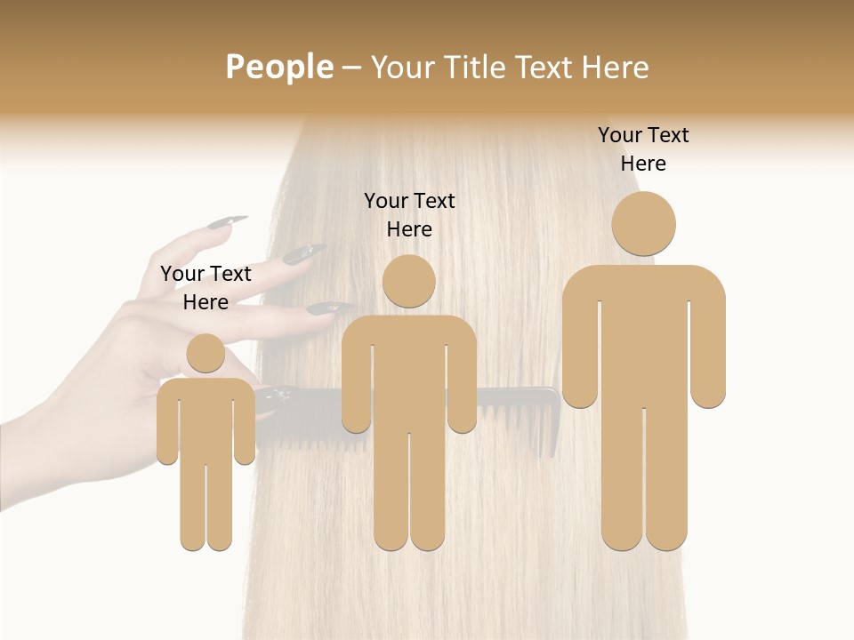 Background Long Hair PowerPoint Template