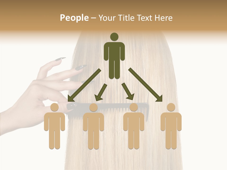 Background Long Hair PowerPoint Template