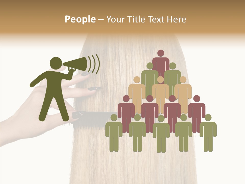 Background Long Hair PowerPoint Template