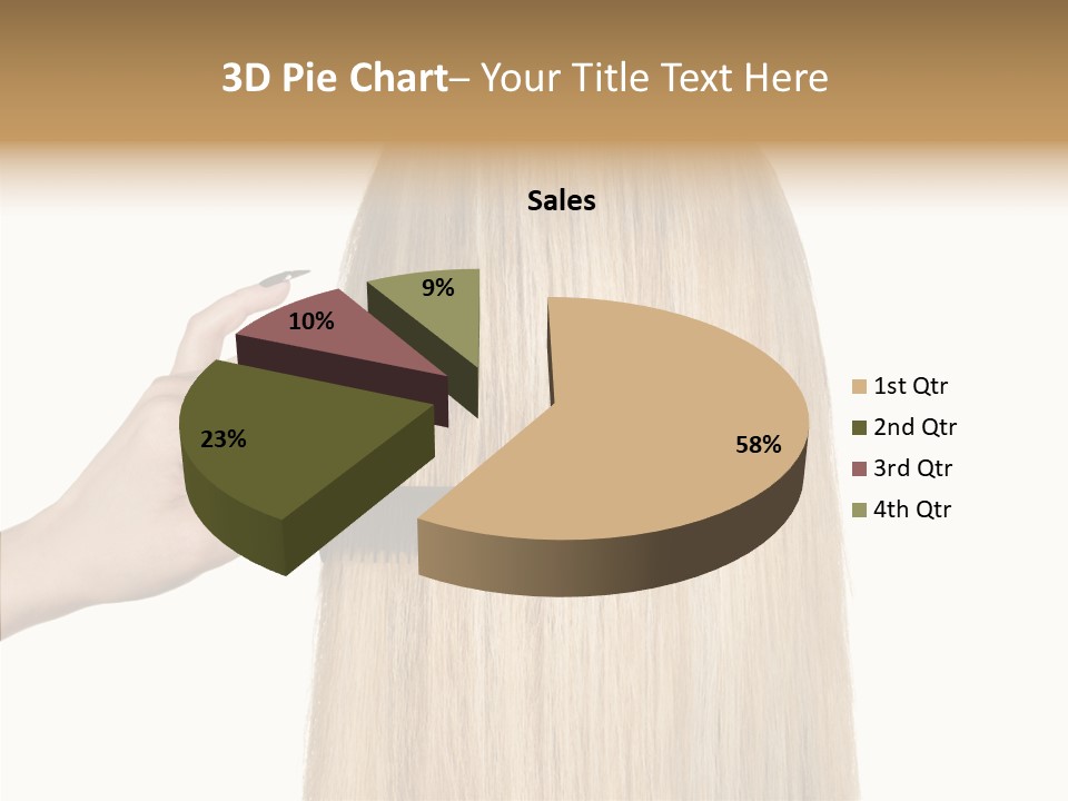 Background Long Hair PowerPoint Template