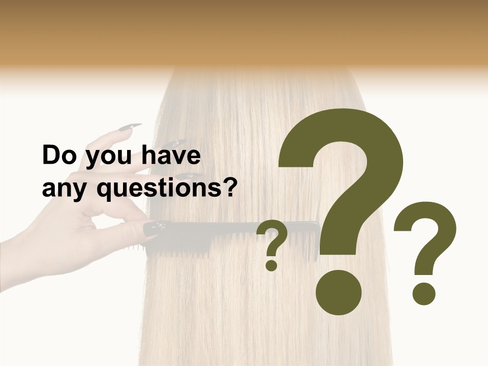 Background Long Hair PowerPoint Template