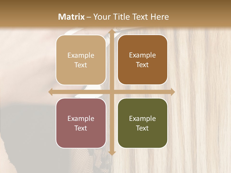 White Blonde Blond PowerPoint Template