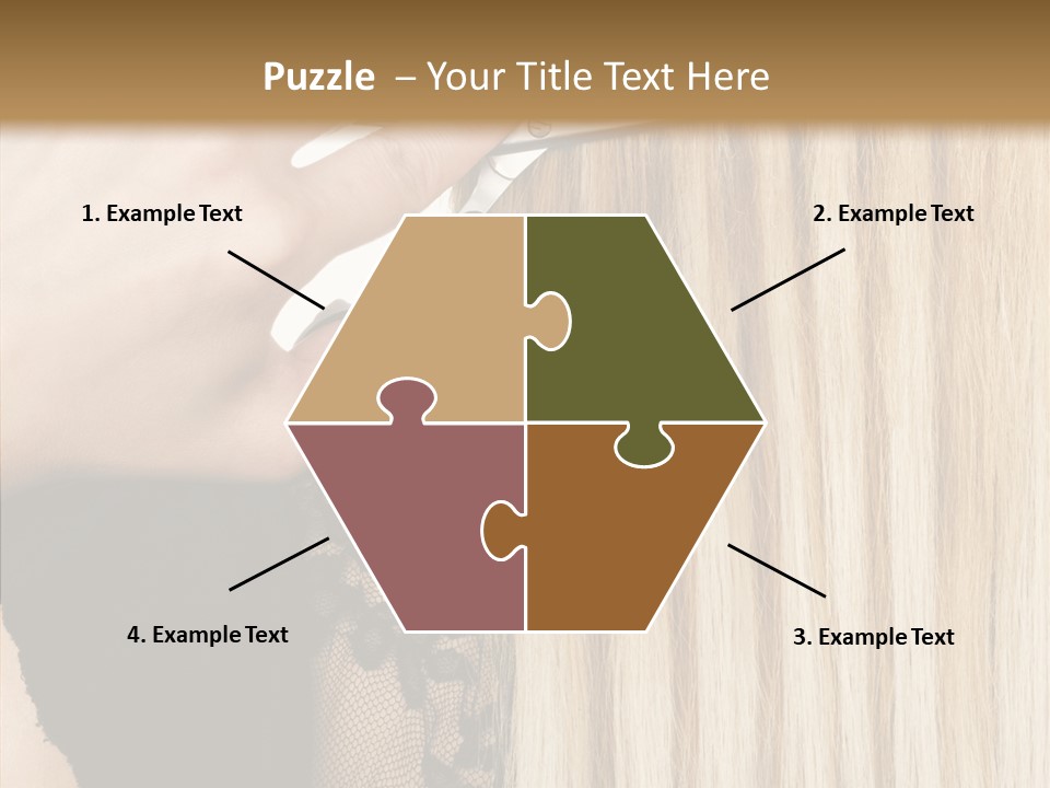 White Blonde Blond PowerPoint Template