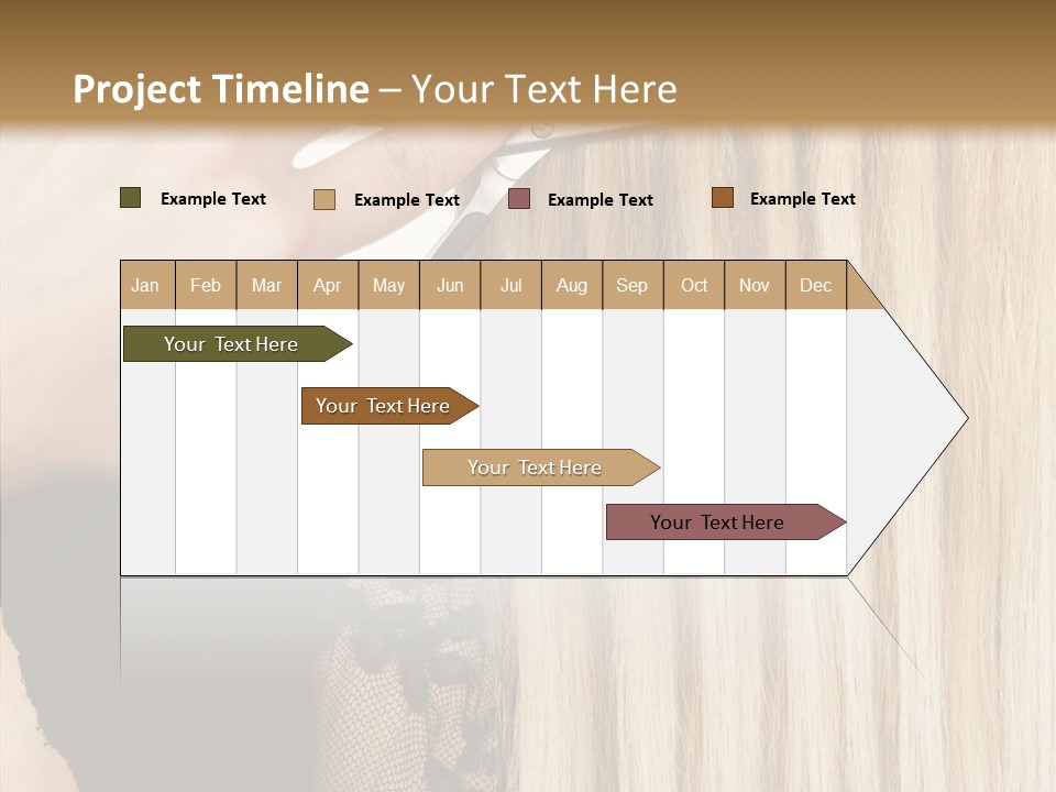 White Blonde Blond PowerPoint Template