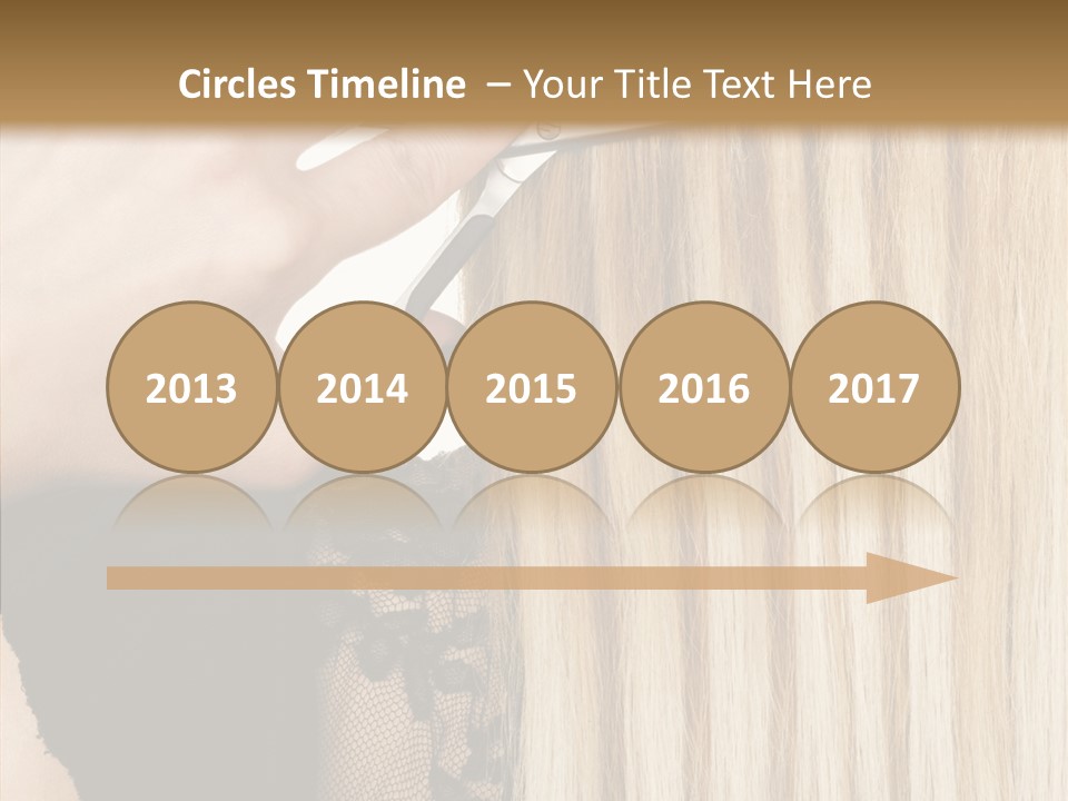 White Blonde Blond PowerPoint Template