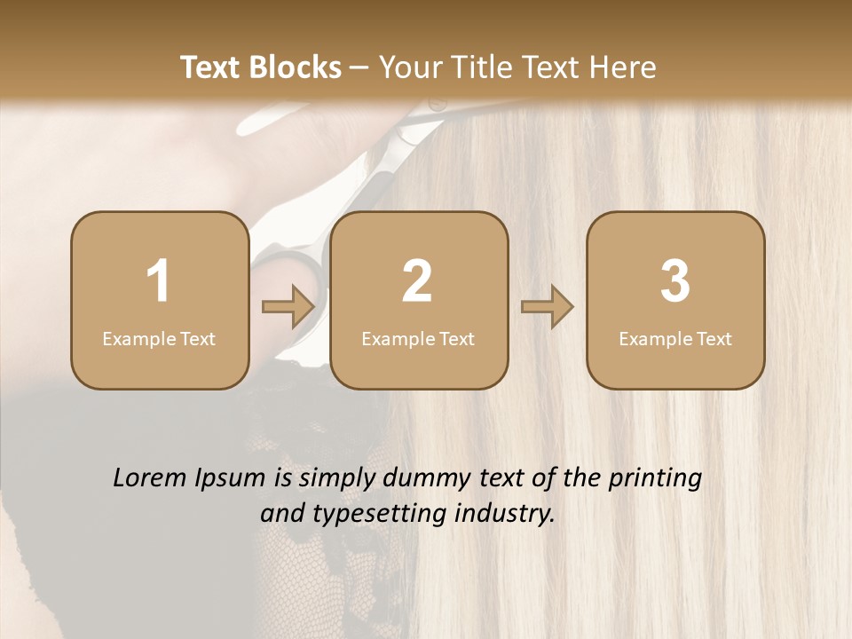 White Blonde Blond PowerPoint Template