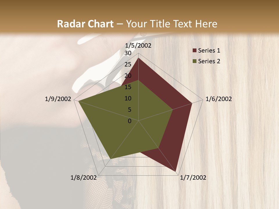 White Blonde Blond PowerPoint Template