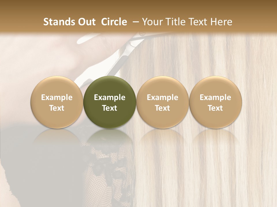 White Blonde Blond PowerPoint Template
