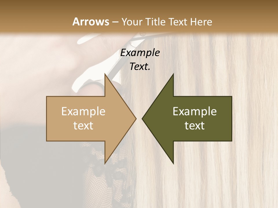 White Blonde Blond PowerPoint Template