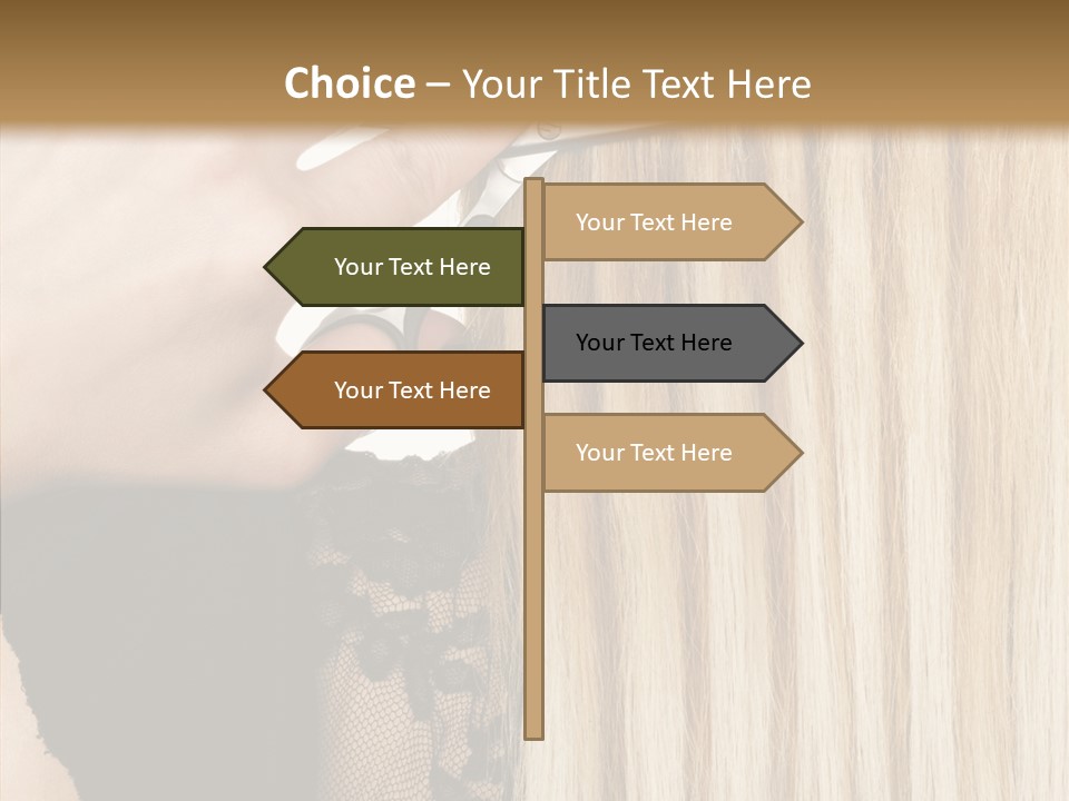 White Blonde Blond PowerPoint Template