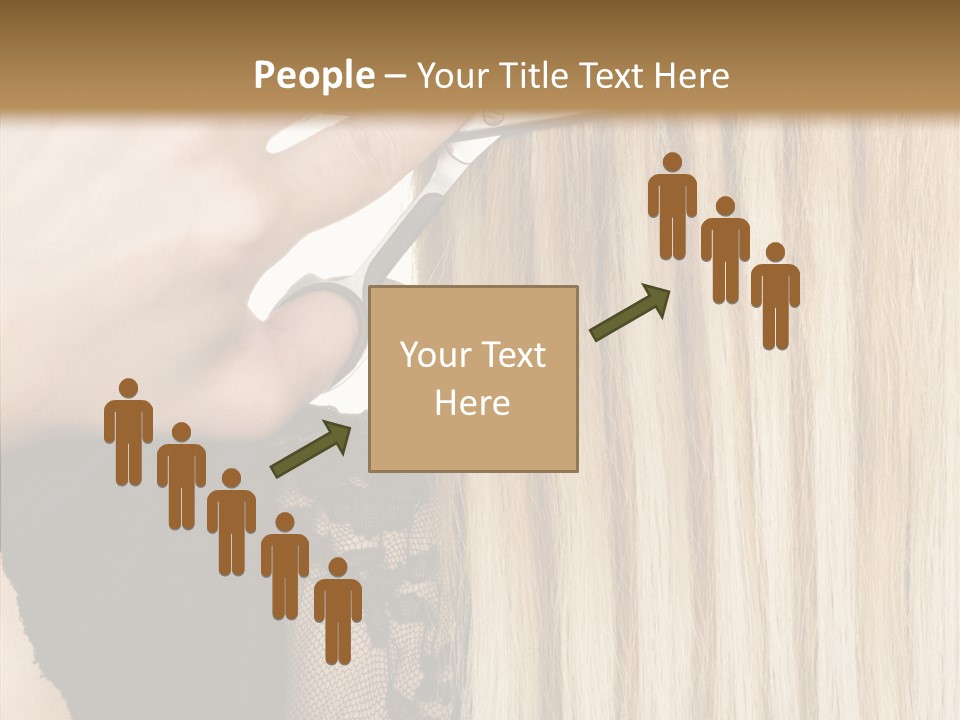 White Blonde Blond PowerPoint Template
