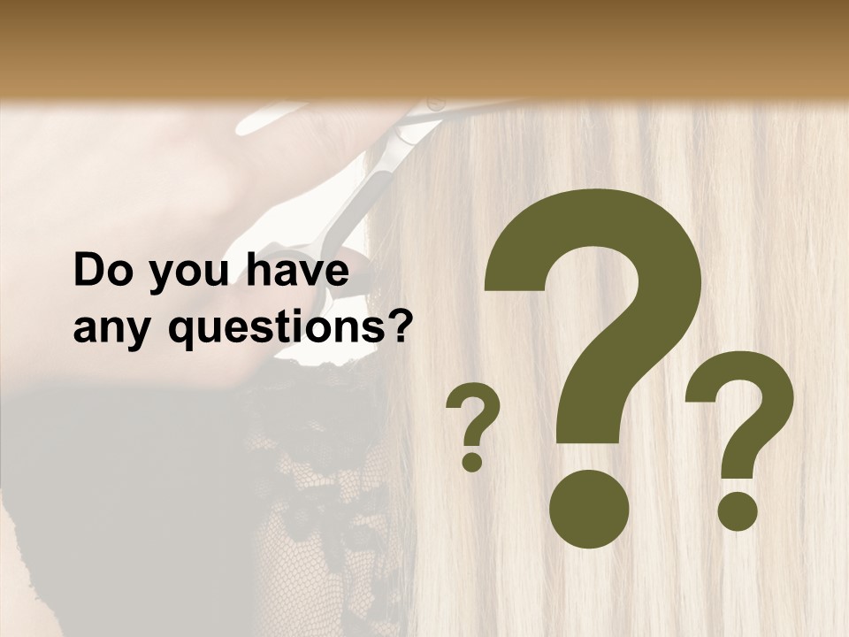 White Blonde Blond PowerPoint Template