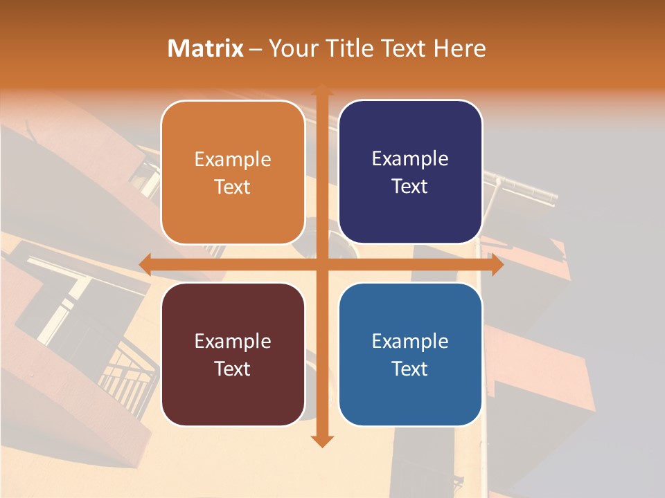 Color Block Blue PowerPoint Template