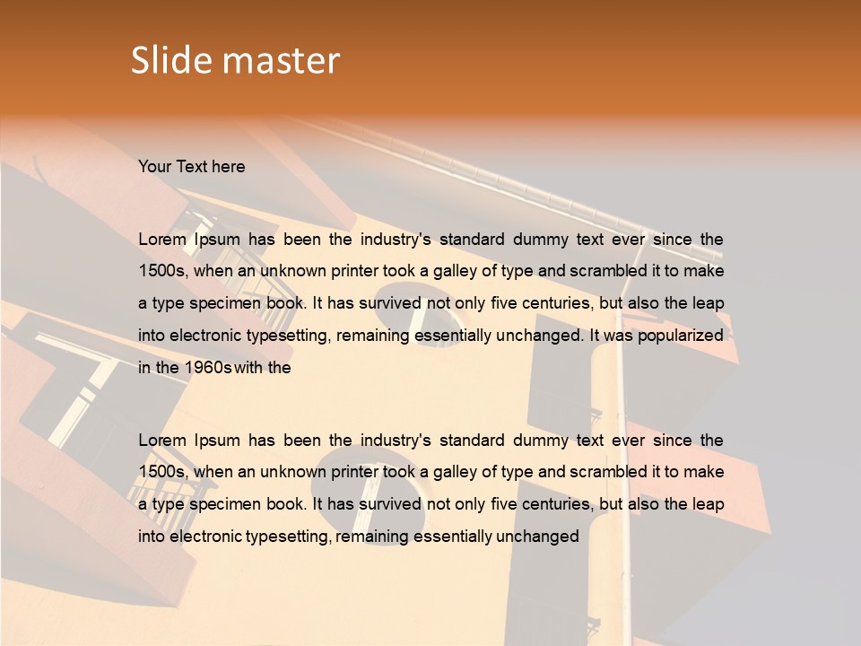 Color Block Blue PowerPoint Template