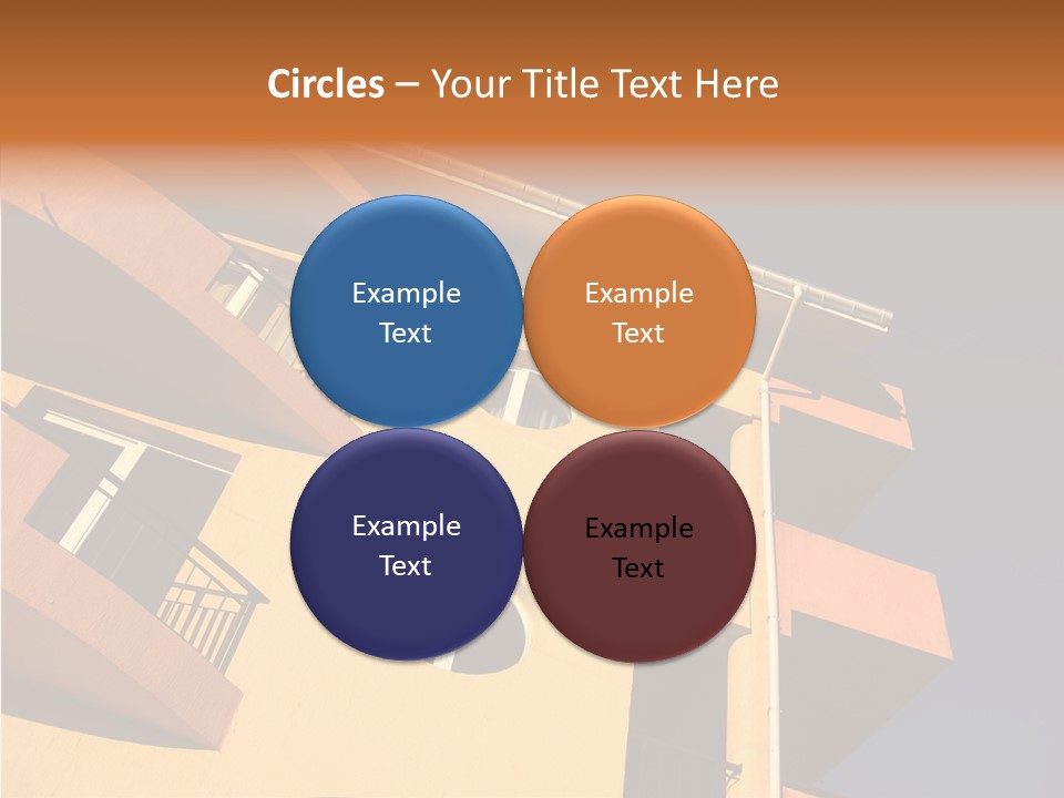 Color Block Blue PowerPoint Template