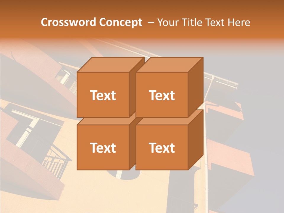 Color Block Blue PowerPoint Template