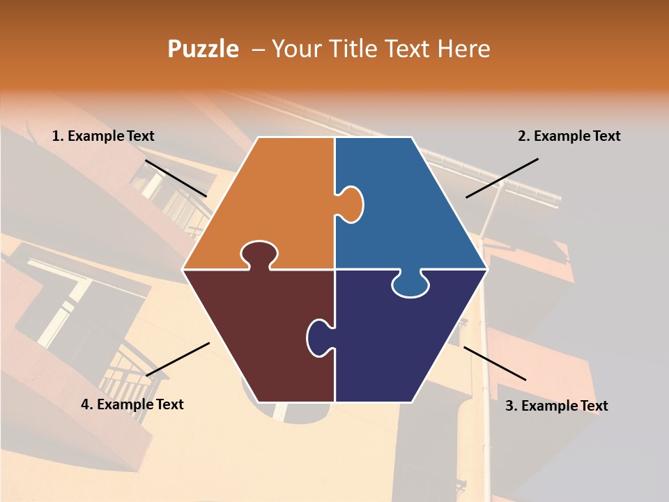 Color Block Blue PowerPoint Template