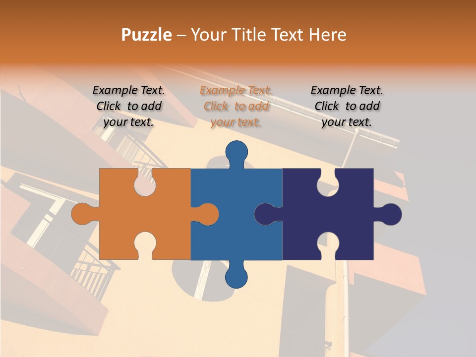 Color Block Blue PowerPoint Template