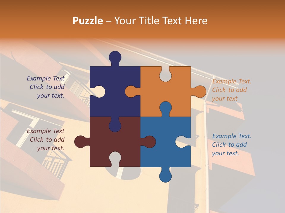 Color Block Blue PowerPoint Template