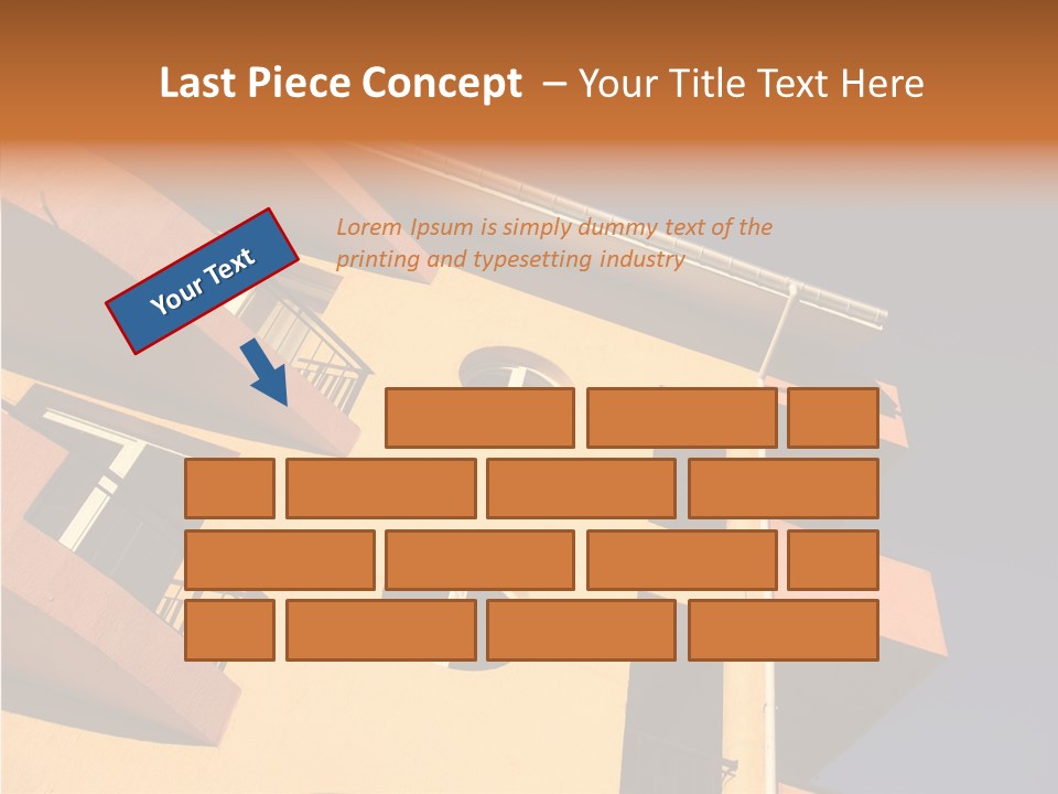 Color Block Blue PowerPoint Template