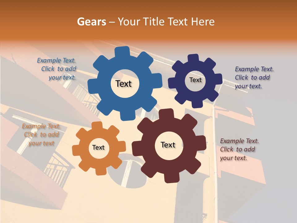 Color Block Blue PowerPoint Template