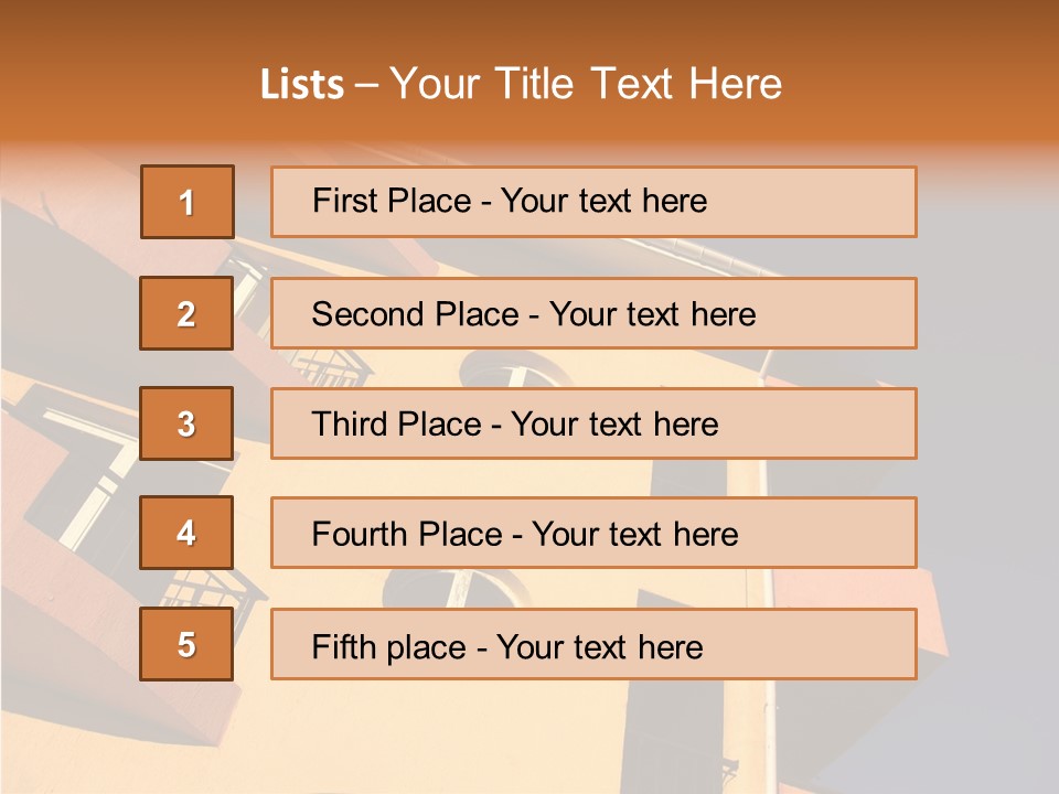Color Block Blue PowerPoint Template