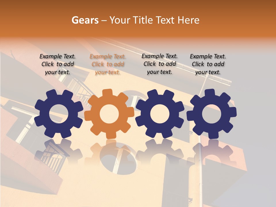 Color Block Blue PowerPoint Template