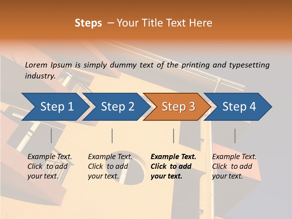 Color Block Blue PowerPoint Template