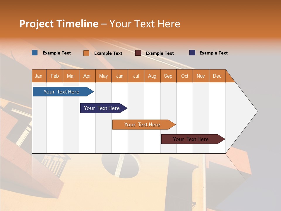 Color Block Blue PowerPoint Template