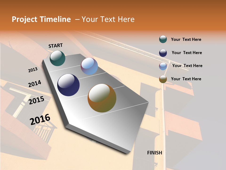 Color Block Blue PowerPoint Template