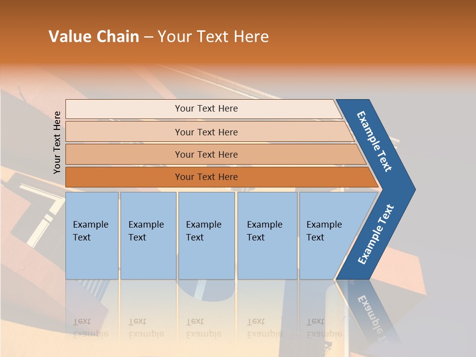 Color Block Blue PowerPoint Template