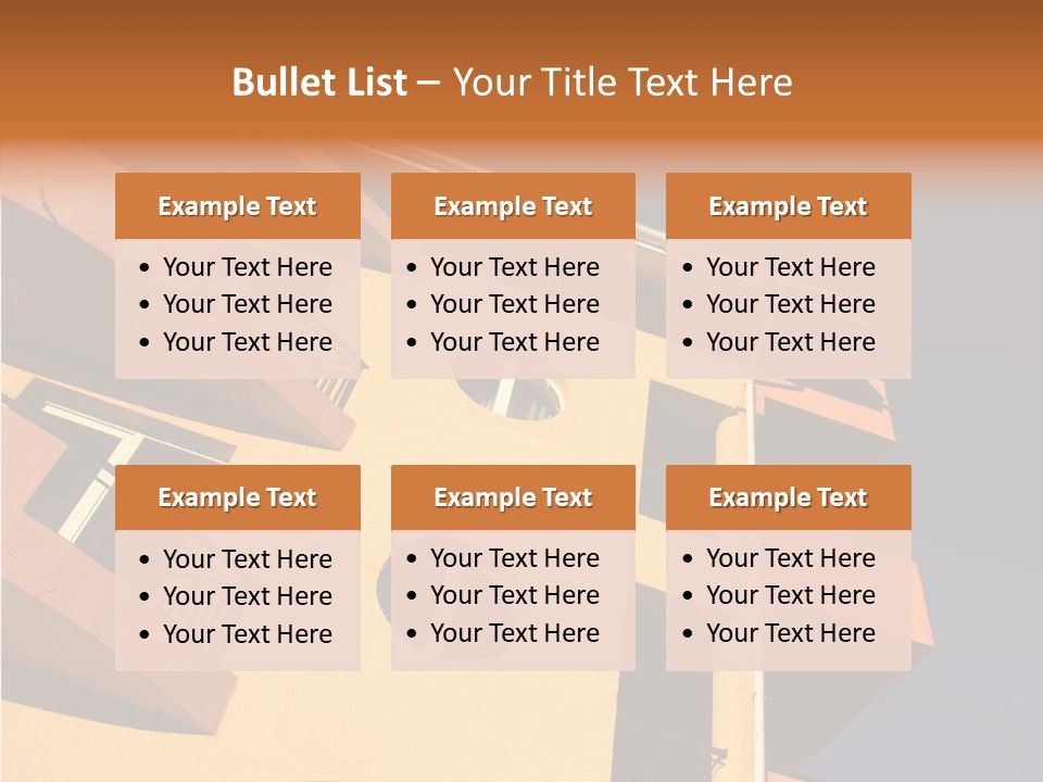 Color Block Blue PowerPoint Template