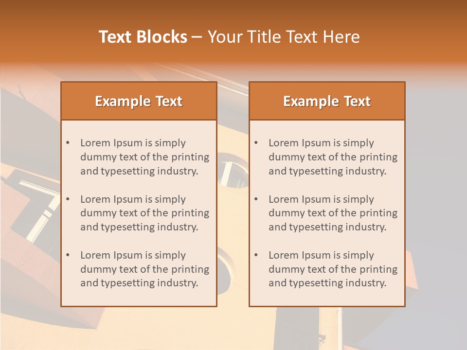 Color Block Blue PowerPoint Template