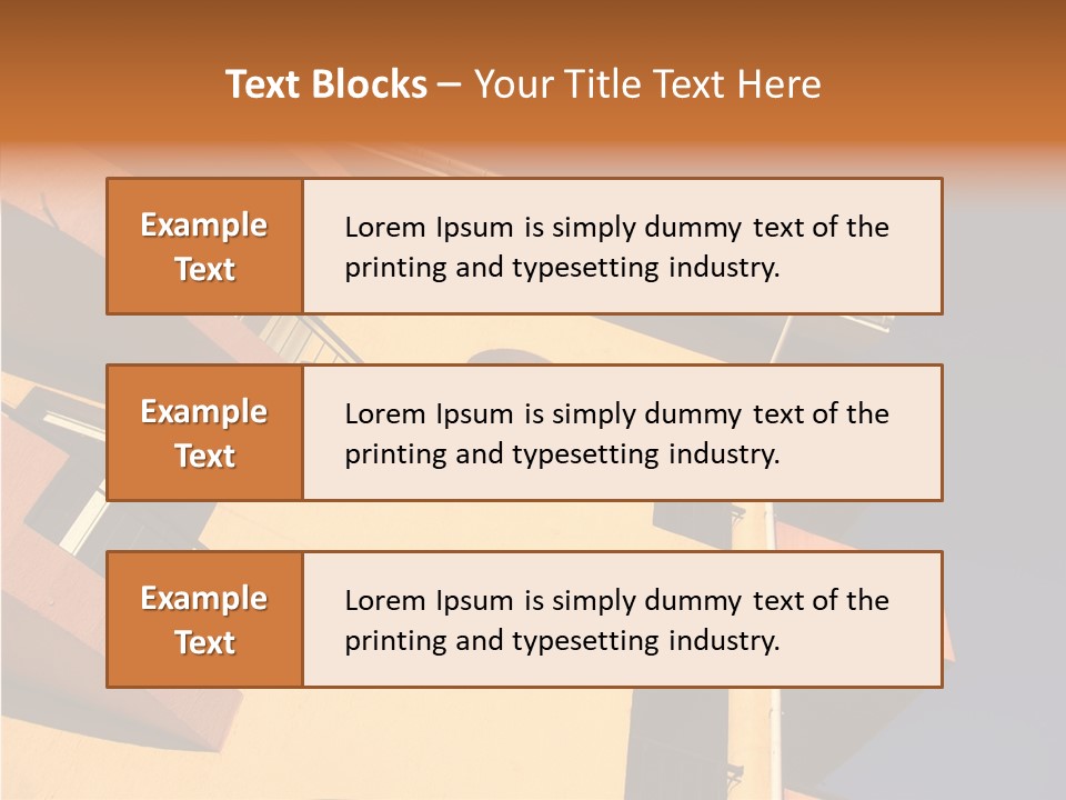 Color Block Blue PowerPoint Template