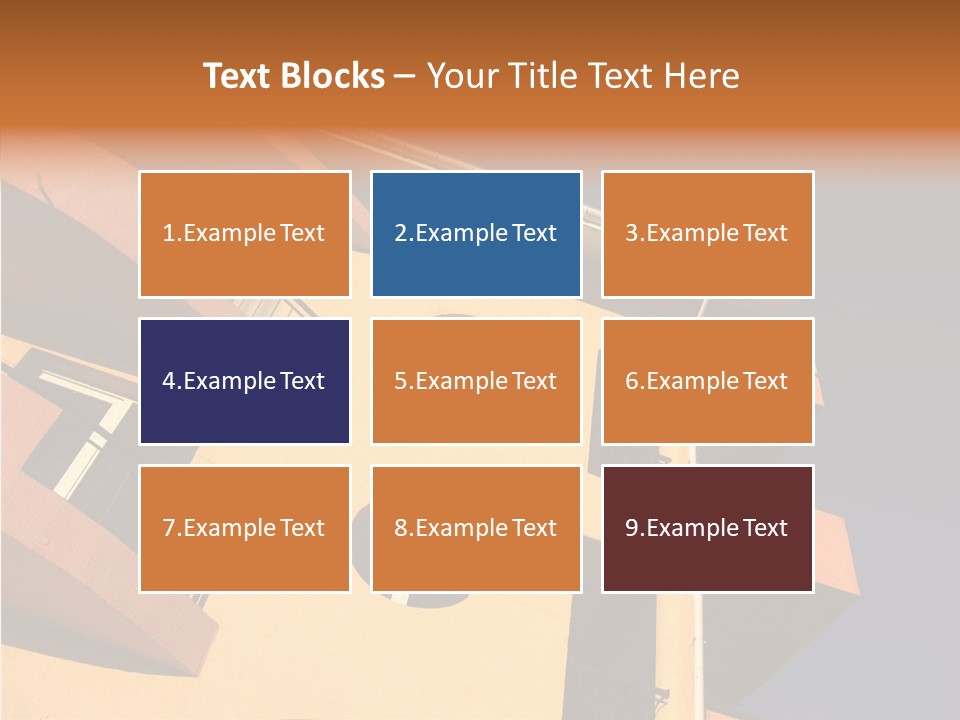 Color Block Blue PowerPoint Template