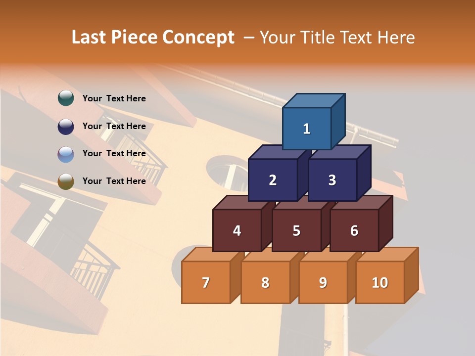 Color Block Blue PowerPoint Template