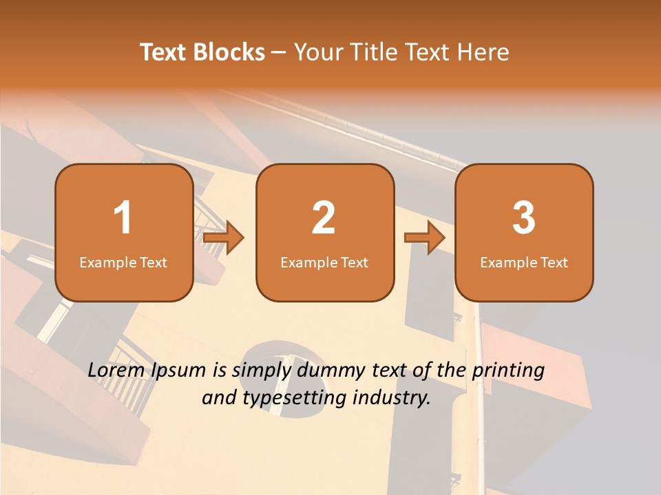 Color Block Blue PowerPoint Template