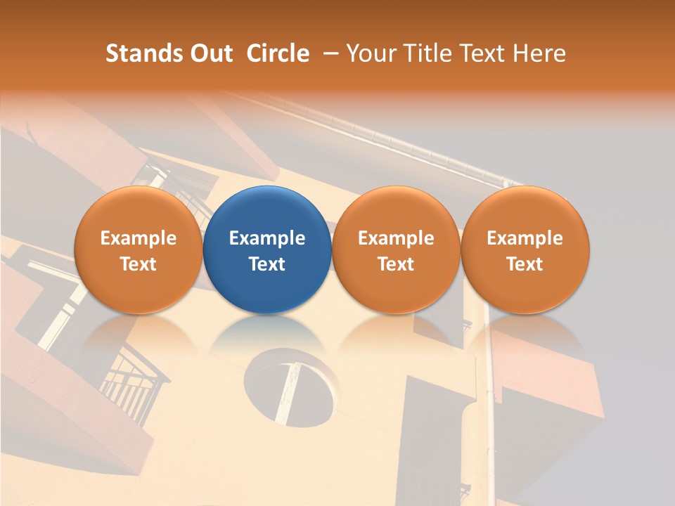 Color Block Blue PowerPoint Template