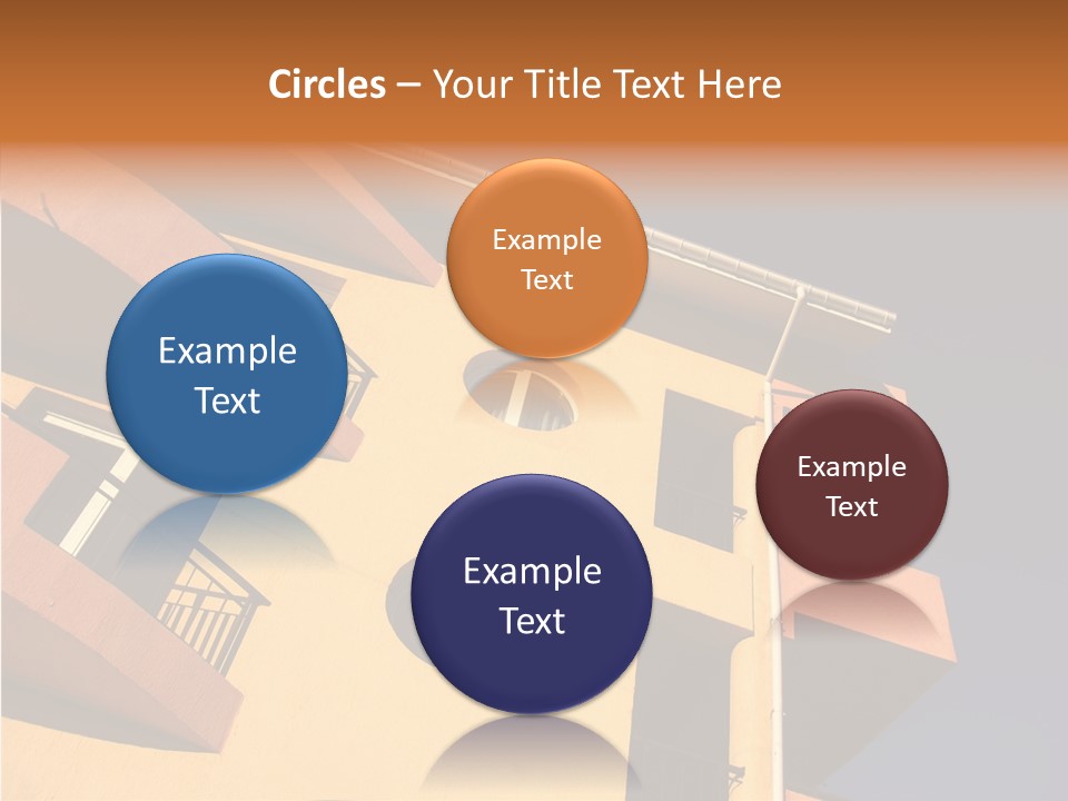 Color Block Blue PowerPoint Template