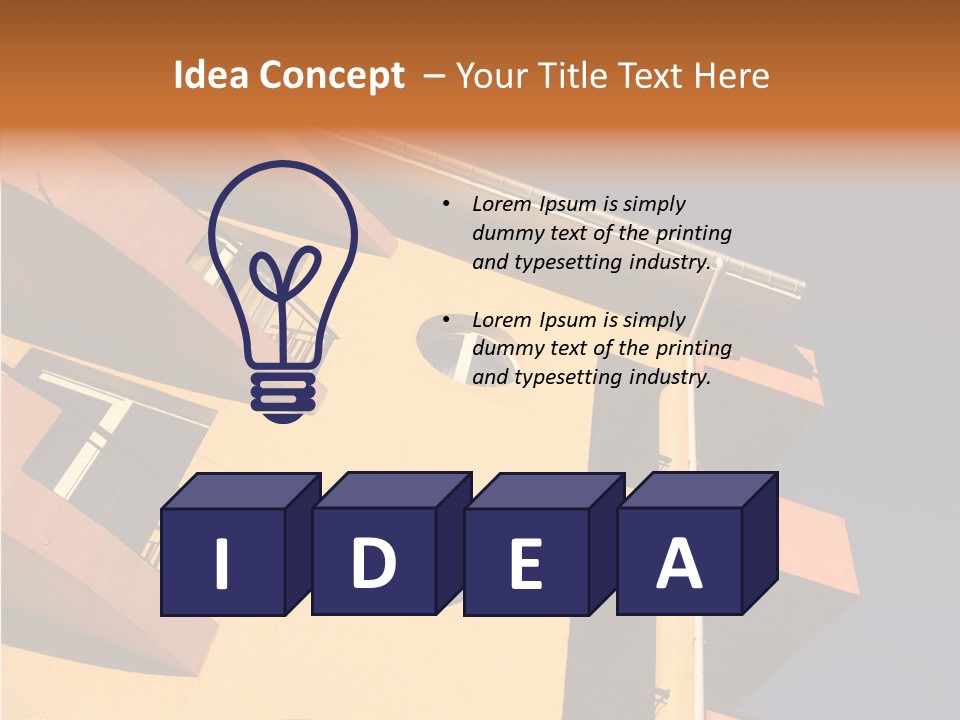 Color Block Blue PowerPoint Template